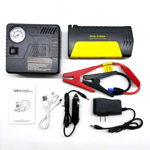 JUMPER DE VEHICULO TM15 + BOMBA DE AIRE KIT TODO EN UNO MD-10505