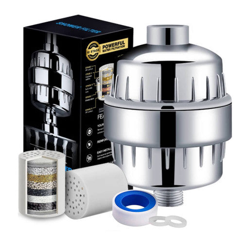 CABEZAL DE DUCHA DE 10 A 25 CAPAS FILTRO PURIFICADOR PARA DUCHA