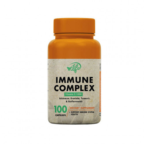 INMUNE COMPLEX + VITAMINA C (MEJORA EL SISTEMA INMUNOLOGICO) X 100 CAPSULAS