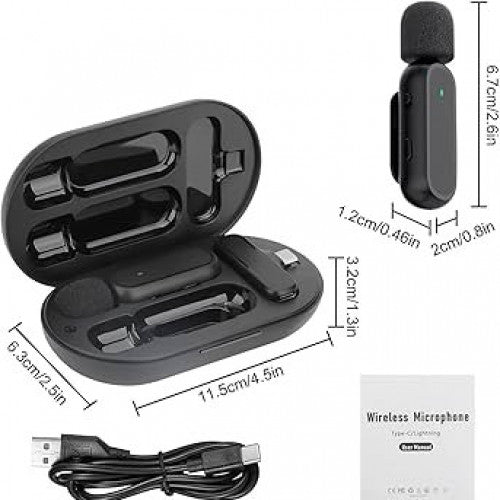 MICROFONO INALAMBRICO WIRELESS DOBLE IPHONE EP-CX02